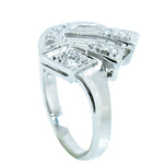 14K White Gold Vintage 0.15 CTW Diamond Ladies Custom Ring