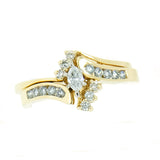 14K Gold 0.61 CTW Marquise Diamond Bridal Set