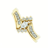 14K Gold 0.61 CTW Marquise Diamond Bridal Set