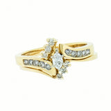 14K Gold 0.61 CTW Marquise Diamond Bridal Set