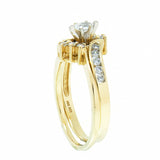 14K Gold 0.61 CTW Marquise Diamond Bridal Set