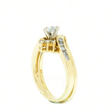 14K Gold 0.61 CTW Marquise Diamond Bridal Set