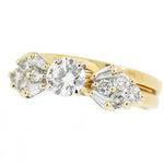 14K Gold 1.02 CTW Vintage Diamond Bridal Set