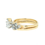 14K Gold 1.02 CTW Vintage Diamond Bridal Set