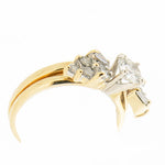 14K Gold 1.02 CTW Vintage Diamond Bridal Set