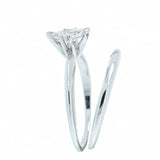 14K White Gold 0.64ct Marquise Diamond Wedding Set