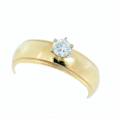 14K Gold 0.24 ct Diamond Engagement Band
