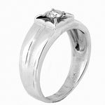 14K White Gold 0.32 ctw Men's Diamond Ring