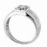 14K White Gold 0.32 ctw Men's Diamond Ring