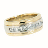 14K Gold Ladies 0.60 CTW 9 Diamond  Band