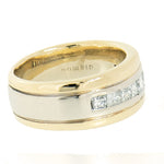 14K Gold Ladies 0.60 CTW 9 Diamond  Band