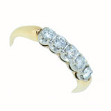 0.50 CTW Ladies 14K Yellow Gold Diamond Guard Ring