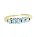0.50 CTW Ladies 14K Yellow Gold Diamond Guard Ring