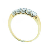 0.50 CTW Ladies 14K Yellow Gold Diamond Guard Ring