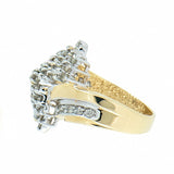 14K Gold 1.44 CTW Ladies Diamond Cluster Ring