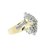 14K Gold 1.44 CTW Ladies Diamond Cluster Ring