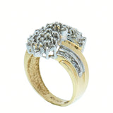 14K Gold 1.44 CTW Ladies Diamond Cluster Ring