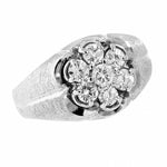 10K White Gold 0.75 CTW Men's 5 Diamond Ring