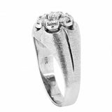 10K White Gold 0.75 CTW Men's 5 Diamond Ring