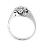 10K White Gold 0.75 CTW Men's 5 Diamond Ring