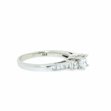 0.79 CTW 3 Princess Diamond Past Present Future 14K Gold