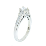 0.79 CTW 3 Princess Diamond Past Present Future 14K Gold