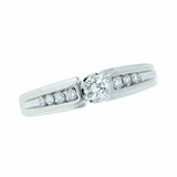 14K White Gold Ladies 0.46 ctw Diamond Engagement Ring
