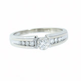 14K White Gold Ladies 0.46 ctw Diamond Engagement Ring