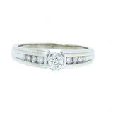 14K White Gold Ladies 0.46 ctw Diamond Engagement Ring