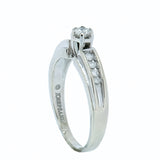 14K White Gold Ladies 0.46 ctw Diamond Engagement Ring