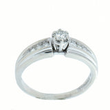 14K White Gold Ladies 0.46 ctw Diamond Engagement Ring