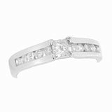 18K White Gold 0.50 ctw Diamond Engagement Ring