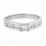 18K White Gold 0.50 ctw Diamond Engagement Ring