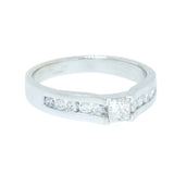 18K White Gold 0.50 ctw Diamond Engagement Ring