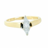 14K Gold 1.00 CTW Marquise Illusion 3 Diamond Engagement Ring