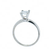 14K Gold 0.78 Carat Princess Diamond Engagement Ring