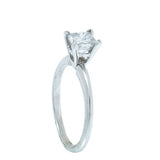 14K Gold 0.78 Carat Princess Diamond Engagement Ring
