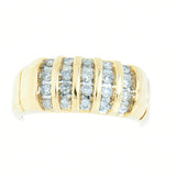 14K Gold .45 CTW Uni-Sex Diamond Cluster Ring