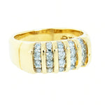14K Gold .45 CTW Uni-Sex Diamond Cluster Ring
