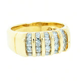 14K Gold .45 CTW Uni-Sex Diamond Cluster Ring