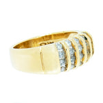 14K Gold .45 CTW Uni-Sex Diamond Cluster Ring