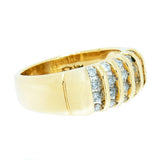 14K Gold .45 CTW Uni-Sex Diamond Cluster Ring