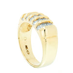 14K Gold .45 CTW Uni-Sex Diamond Cluster Ring