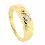 10K Gold 0.15 CTW 7 Diamond Men's Band