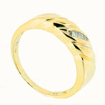 10K Gold 0.15 CTW 7 Diamond Men's Band