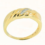 10K Gold 0.15 CTW 7 Diamond Men's Band