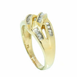 14K Gold 0.80 ctw Ladies Diamond Cocktail Cluster Ring