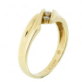 14K Yellow Gold 0.27 ctw 3 Diamond Band