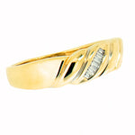 10K Gold 0.15 CTW 7 Diamond Men's Band