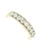 14K Gold 0.54 CTW 9 Diamond Band